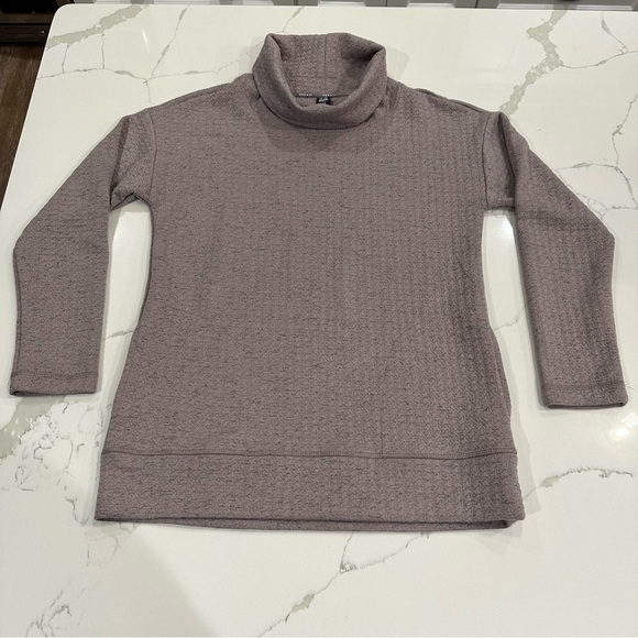 RBX Women’s Turtleneck Textured Pullover Sweatshirt Lavender Size Small - Picture 1 of 9